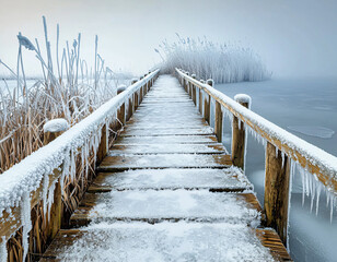 Frozen Winter Bridge