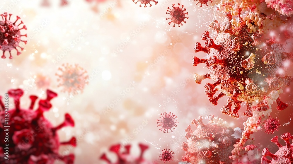 Poster a data visualization depicting an h1n1 flu map combined with a virtual twin forecasting mutation ris