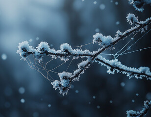 Obraz premium Frozen Winter Branch