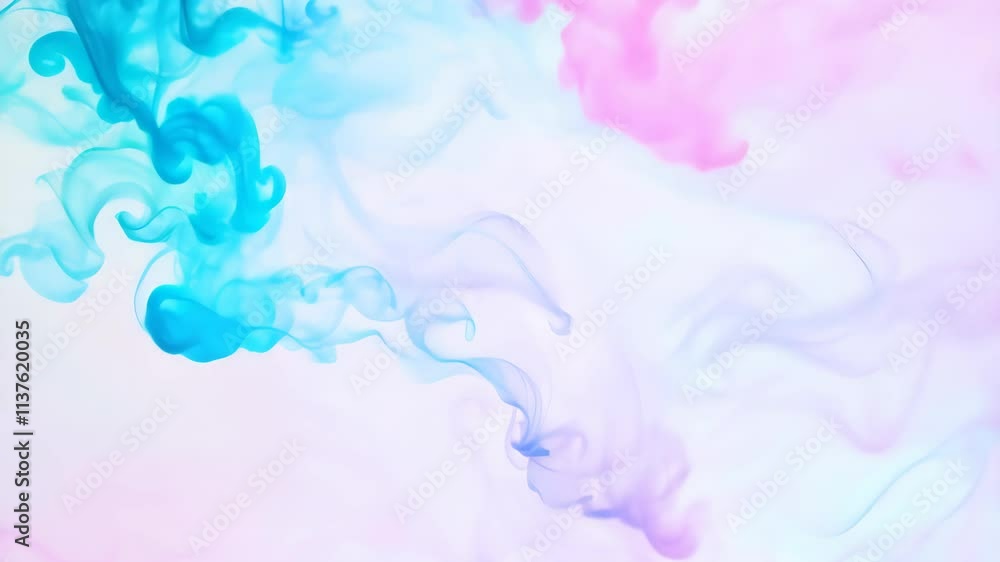 Poster colorful swirling patterns create an abstract visual experience in a serene environment