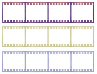 Retro 35mm analog positive film slides artistic