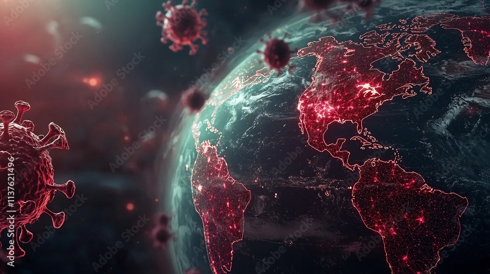Poster predictive global biohazard threat map integrating virtual twin technology for proactive outbreak mo