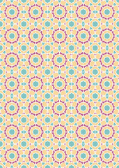 Ethnic decorative element. Beautiful geometric seamless pattern