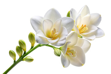 Fototapeta premium white flowers isolated on white background