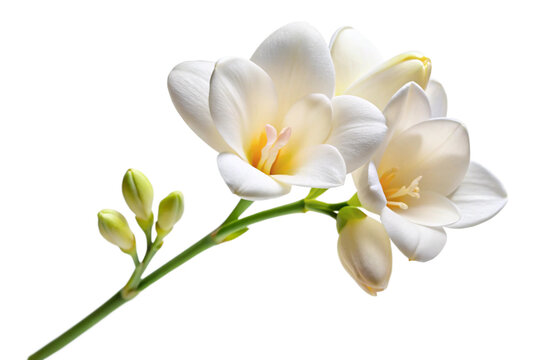 white flower isolated on white