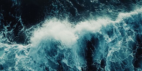 Surfer catching wave