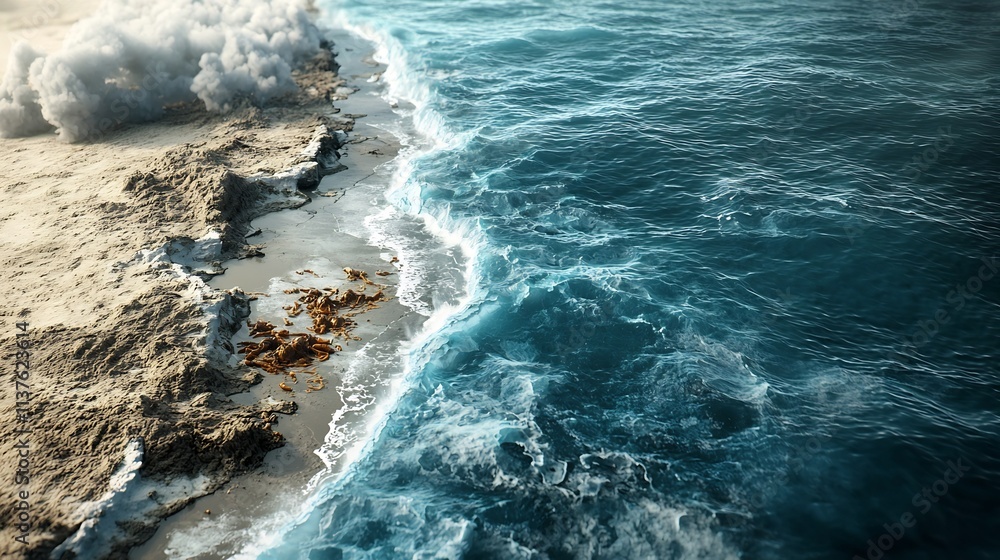 Poster visualizing the coastal impacts of an oil spill disaster with virtual simulation a data driven appro