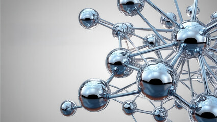 Nanotechnology Analytics Concept. Self organizing nanobots forming neural network in nanotechnology