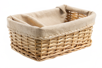 towels in a basket