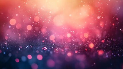 Abstract colorful lights with soft glowing particles