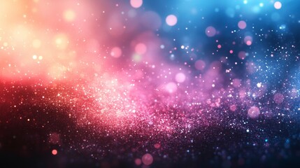 Obraz premium Abstract vibrant galaxy with pink and purple glowing light