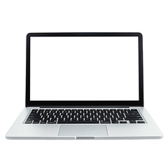 Modern computerlaptop with blank screen 