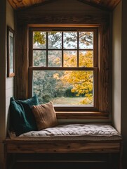 Window Seat with Pillows