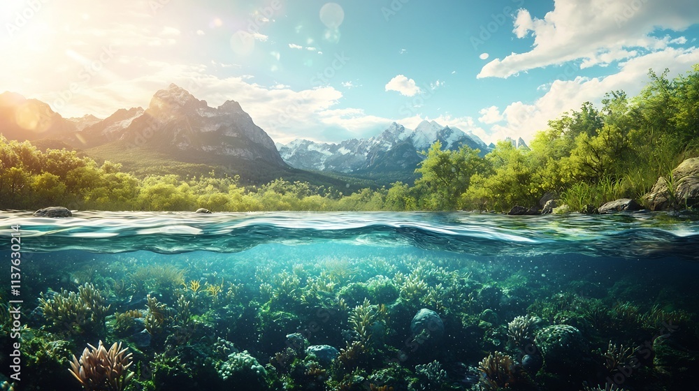 Poster a comprehensive freshwater availability map combined with a virtual twin that tracks seasonal change
