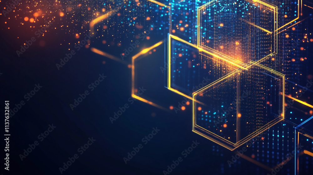 Poster background with plexus effect. futuristic illustration. abstract square shape with futuristic concep