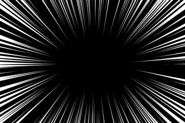 Concentration line. Effect line. 集中線、効果線