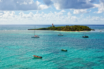 Islet of Gosier, Guadeloupe archipelago, Caribbean Sea