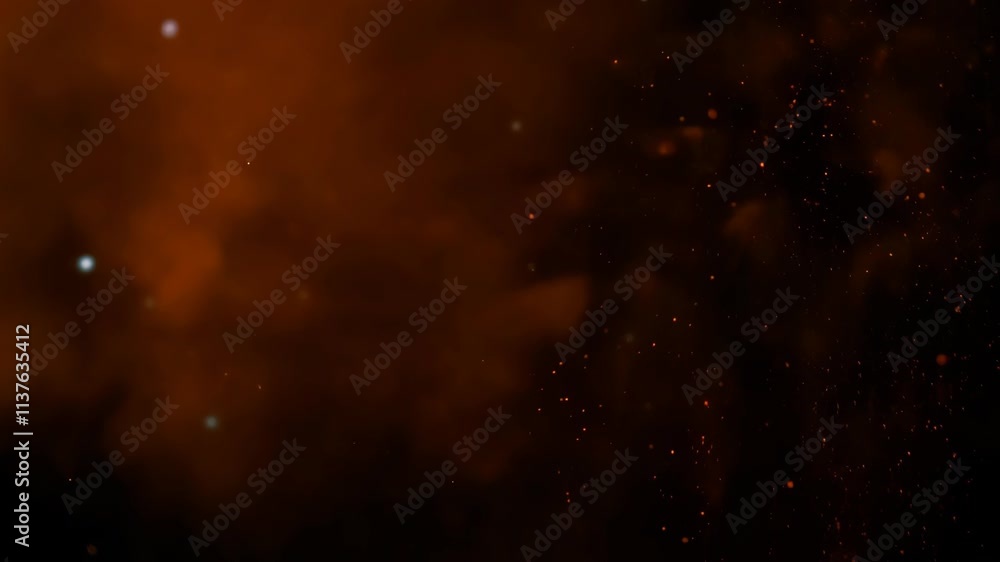 Poster stunning display of colorful liquid swirling in space with shimmering stars illuminating the dark ba
