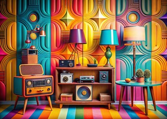 Obraz premium Retro Backgrounds Product Photography: Cool Vintage Styles for eCommerce & Branding