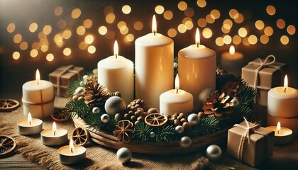 Advent Christmas Wreath or Crown - Countdown Candles to Jesus - Christian Lutheran Catholics - Bible Reading - First Sunday - Christmas Eve - Birth of Jesus Christ - Nativity - Purple White Candles