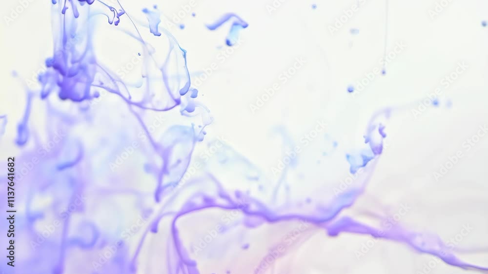 Poster vivid purple liquid swirls and blends in a mesmerizing abstract display of color and motion