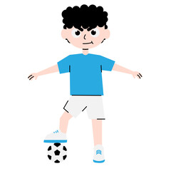 Obraz premium Kid Soccer Character