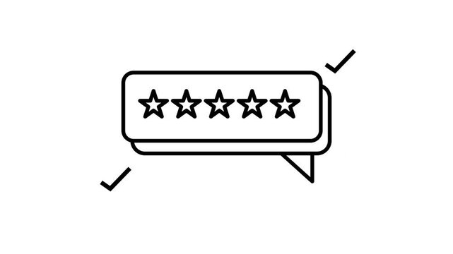 5 Star Rating Icon Motion
