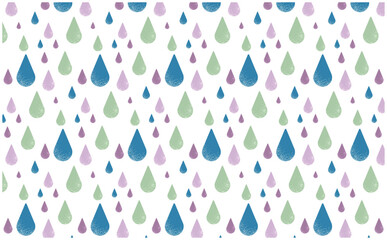 ガーリーな雨のパターン背景1