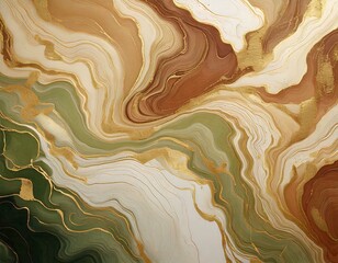 Obraz premium Brown, beige, ivory, liquid, marble, watercolor, background, with, gold, lines, pastel, elegant, smooth, fluid, texture, soft, modern, luxurious, artistic, design, contemporary, gradient, abstract, br