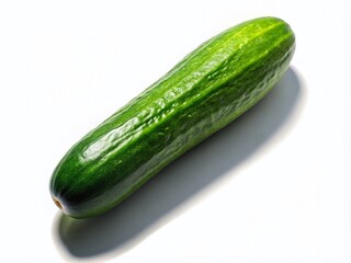 Silhouette Cucumber, Green Cucumber Silhouette, Isolated Cucumber Silhouette, White Background, Vegetable Silhouette Photography