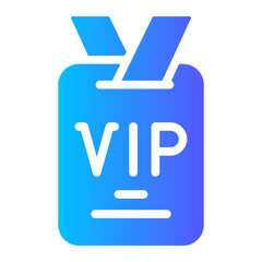 vip pass Gradient icon