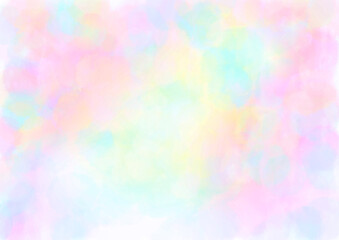 水彩風のきれいなパステルカラー背景