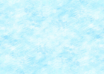 Light Blue Crayon Texture Background on Paper（画用紙にクレヨンで塗った様なテクスチャのある明るい水色の背景）