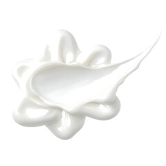 
Transparent PNG available White cosmetic cream in shape flower isolated on white