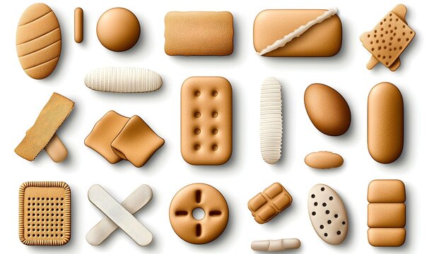 Variety of Brown Textured Shapes and Illustrations for Design Projects