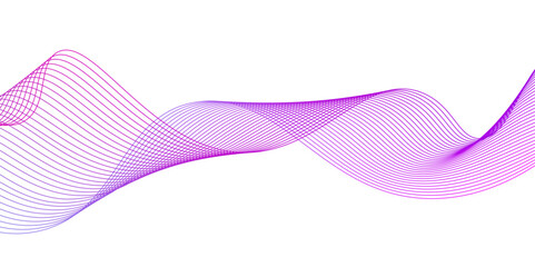 Fototapeta premium Abstract vector background with pink wavy lines. Pink wave background,pink wave lines and technology background.Vector Illustration of the pink pattern of lines. Black stripes on white .