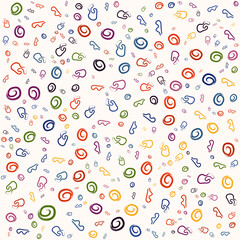 ILLUSTRATION ABSTRACT PATTERN BACKGROUND PASTEL COLOR WITH GRUNGE PAINT TEXTURE. DISTRESS DIRTY ROUGH DESIGN VECTOR