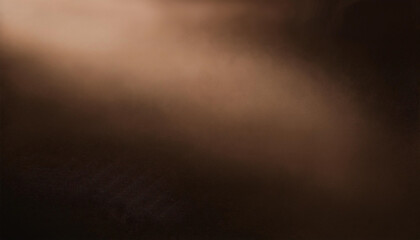 Fototapeta premium 2025 year color. Defocused mocha mousse radiance soft texture color on dark black abstract empty space background.