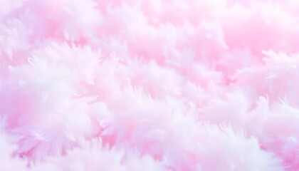 Fototapeta premium Closeup of an abstract rainbow patchwork background where fluffy white textures are illuminated by a soft pastel neon fog the colors blend seamlessly creating a whimsical atmosphere reflective of spri