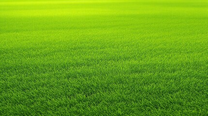 Fototapeta premium Lush artificial grass lawn with a few blades of real grass for contrast , outdoor background, grassy field, green space, outdoor setting