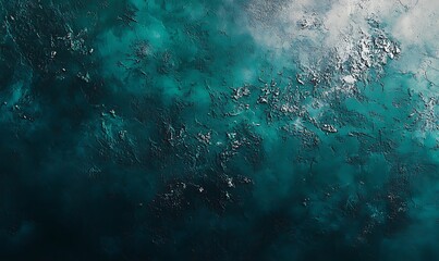 Fototapeta premium banner web design space background vintage abstract close surface concrete rough old toned color teal gradient texture wall green blue dark