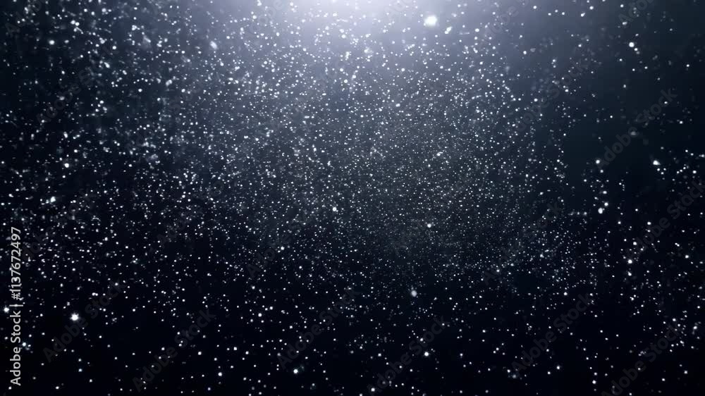 Poster captivating display of shimmering lights resembling a starry night in a dark environment