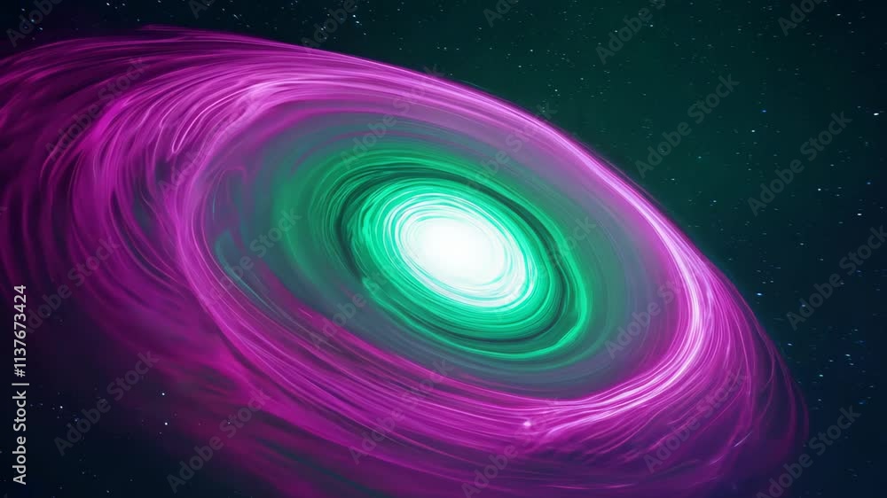 Poster Exploring the vibrant colors and swirling patterns of a cosmic phenomenon in deep space