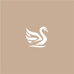swan logo vector illustration logo template
