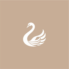 swan logo vector illustration logo template