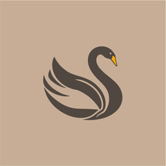 swan logo vector illustration logo template