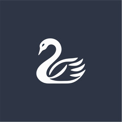 swan logo vector illustration logo template