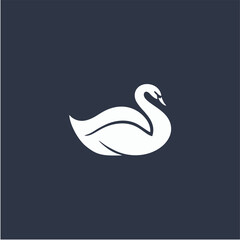 swan logo vector illustration logo template