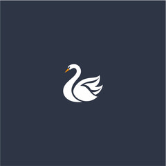 swan logo vector illustration logo template