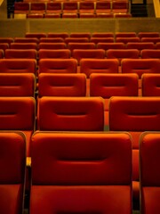 Empty Red Theater Seats